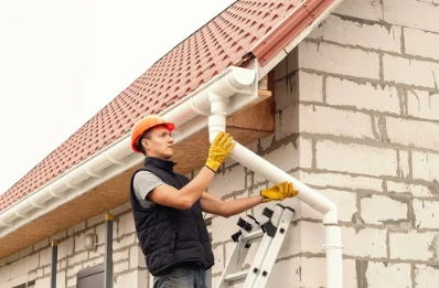 Pose et remplacement de gouttières à Ville